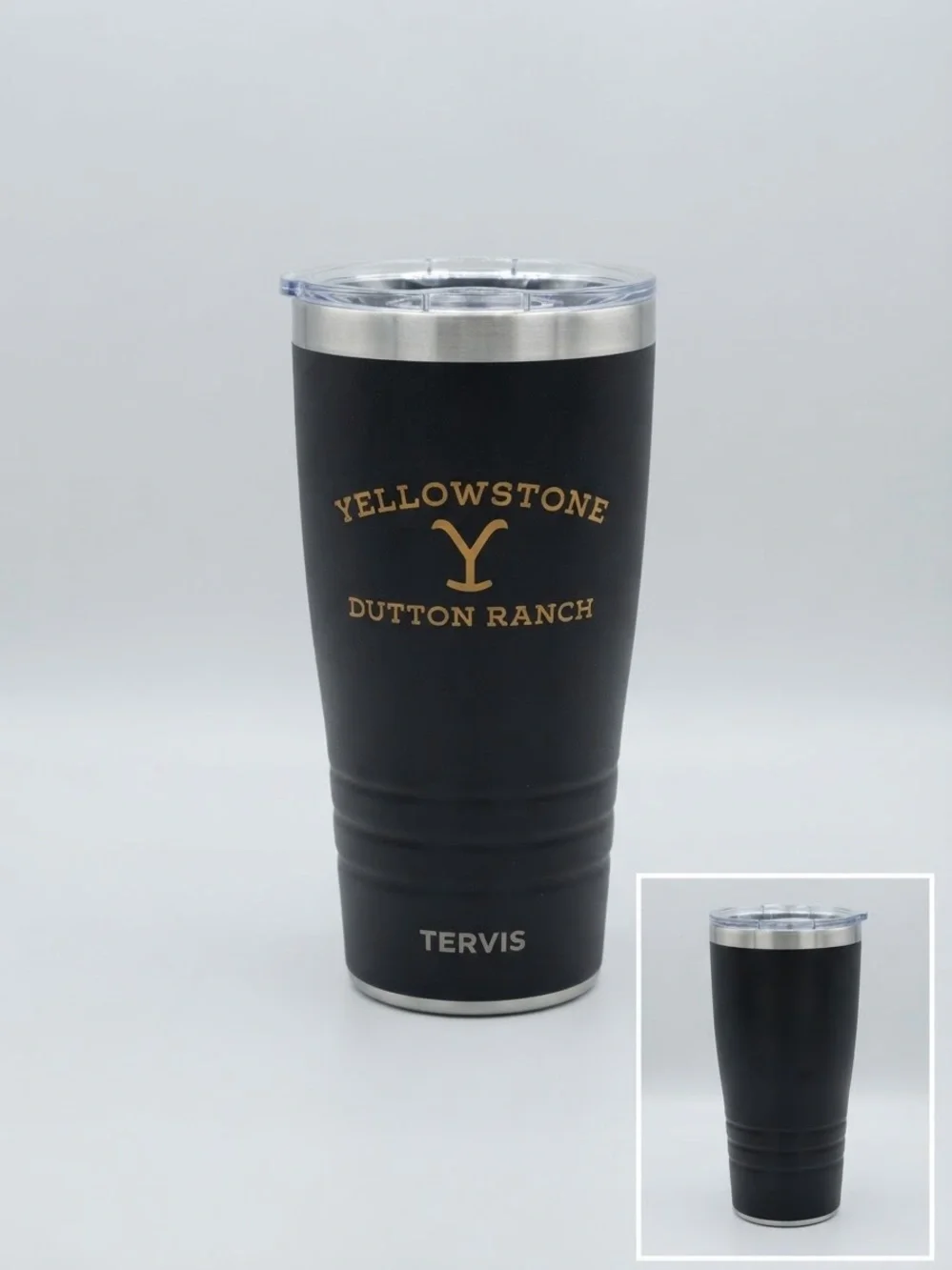 Tervis Black Yellowstone Dutton Ranch Insulated Tumbler with Gold Accent